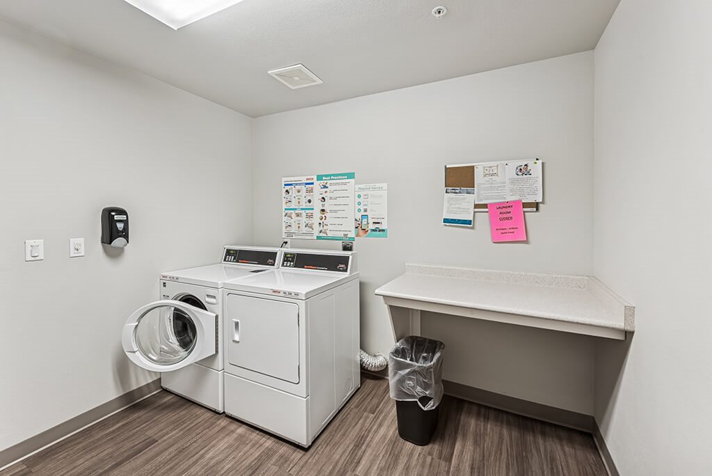 Wash room at Alderwood Court in Lynnwood WA